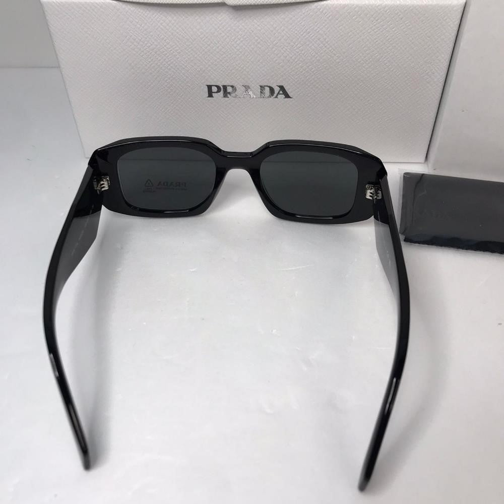 New - 💯 Original PRADA0PR 17WS  Season Runway  BLACK Sunglasses