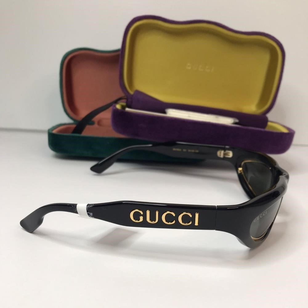 💯 Original  GUCCIGG1062S-003 54 Sunglasses Injection Black-Black-Grey