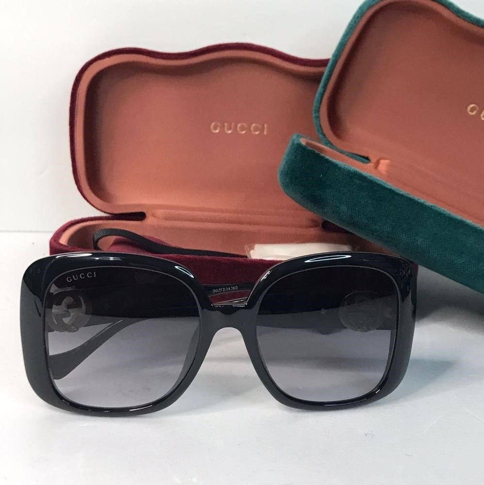 New - 💯Original Gucci Grey Square Ladies Sunglasses GG1029SA 007 57.