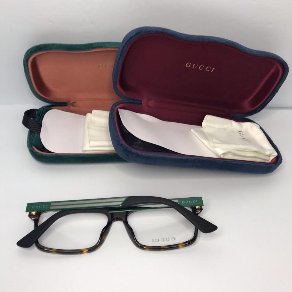 💯 Original Gucci Demo Square Men's Eyeglasses GG0692O 005 57