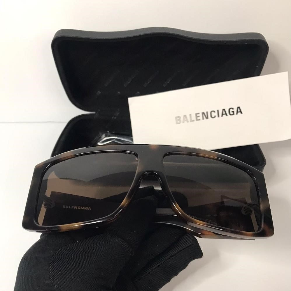 New - 💯 original Balenciaga™ BB0002S 002 63 - Havana