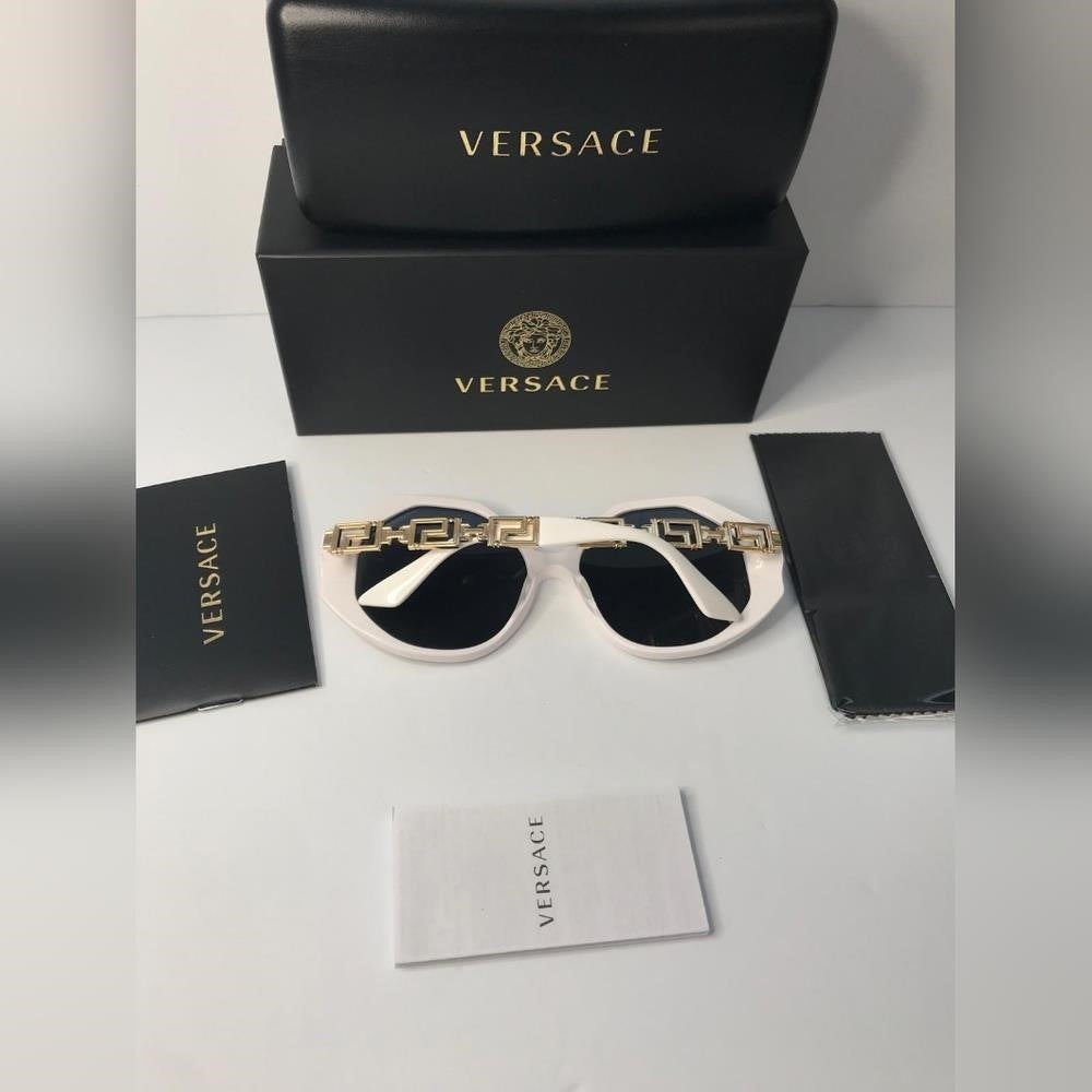 New- 💯 Original  VERSACE MOD 4395 VE 4395 314/87 59MM Geometric Sunglasses