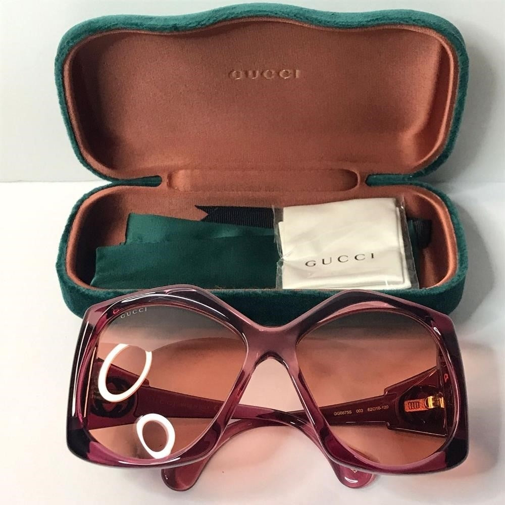 💯 Original GUCCI Oversized Sunglasses GG0875S 003