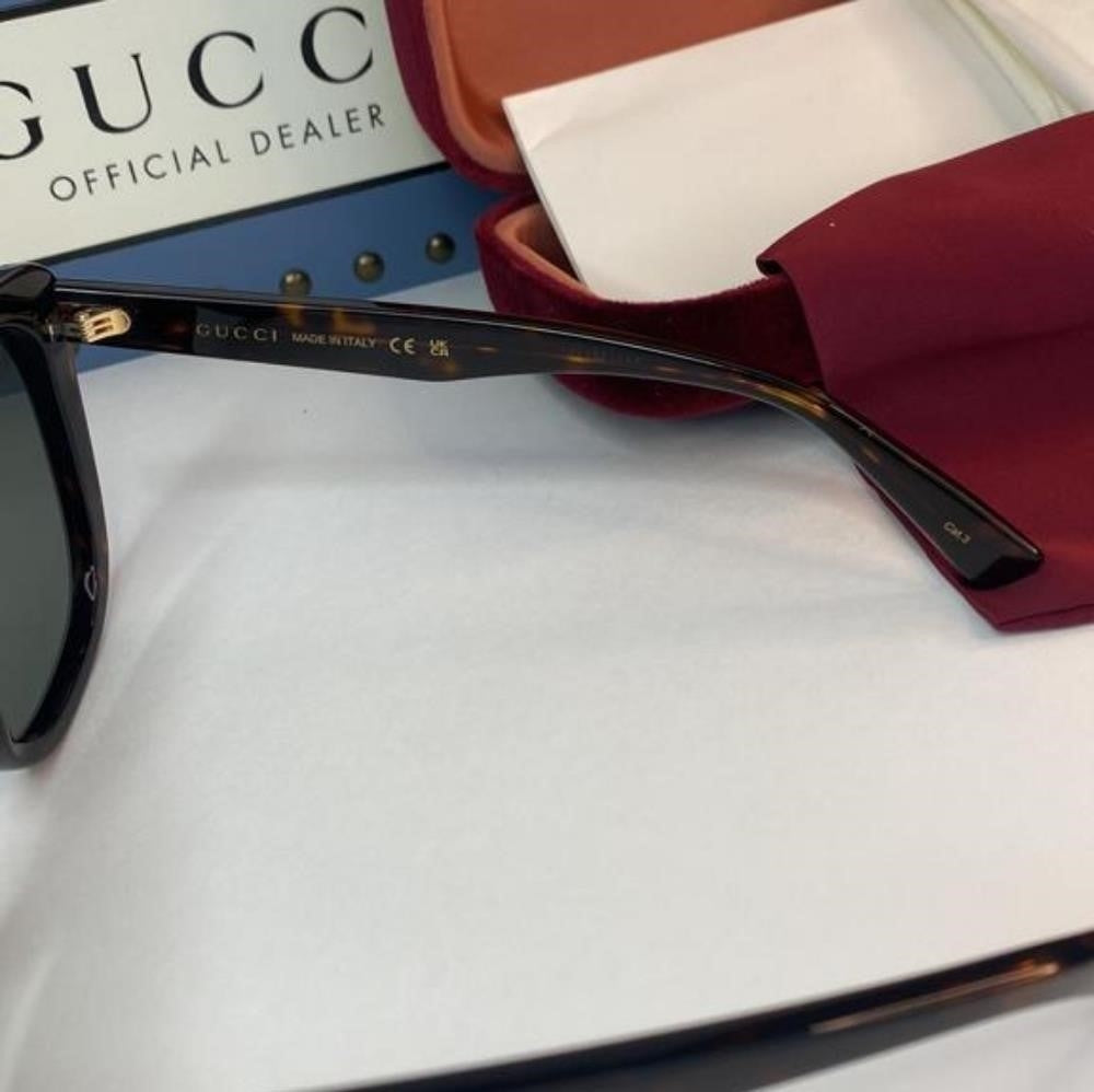 Authentic Gucci GG1169S 003 Butterfly Sunglasses