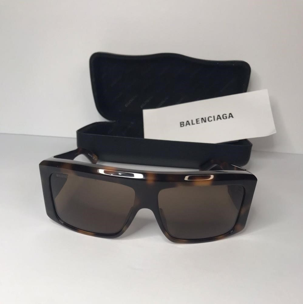 💯 original Balenciaga™ BB0002S 002 63 - Havana