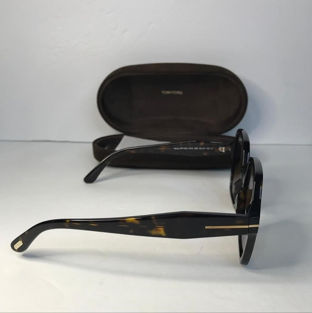 New 💯 Original TOM FORD Romy Square Sunglasses TF 1032-F Havana