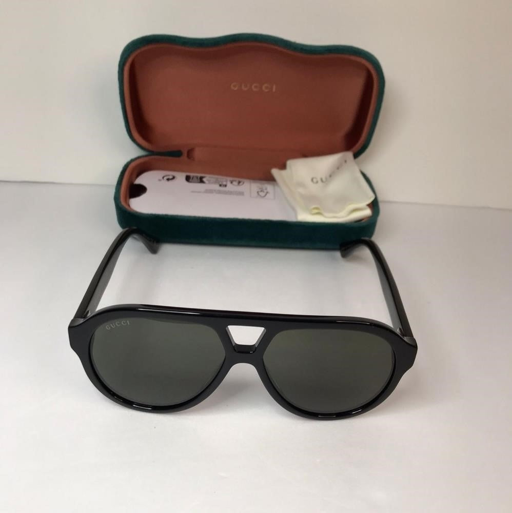 💯 Original Gucci GG0159S 001 56 GG0159 Men's Sunglasses