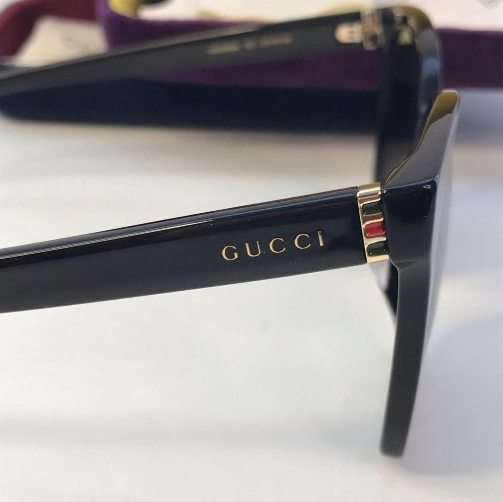 💯 Original Gucci Web GG0459S 001 Sunglasses