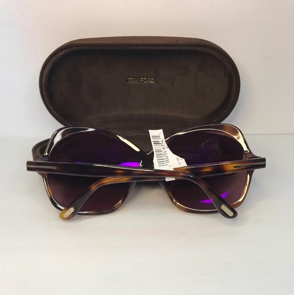 New- 💯 Original Tom Ford Rosemin 64mm Gradient Oversize Butterfly Sunglasses