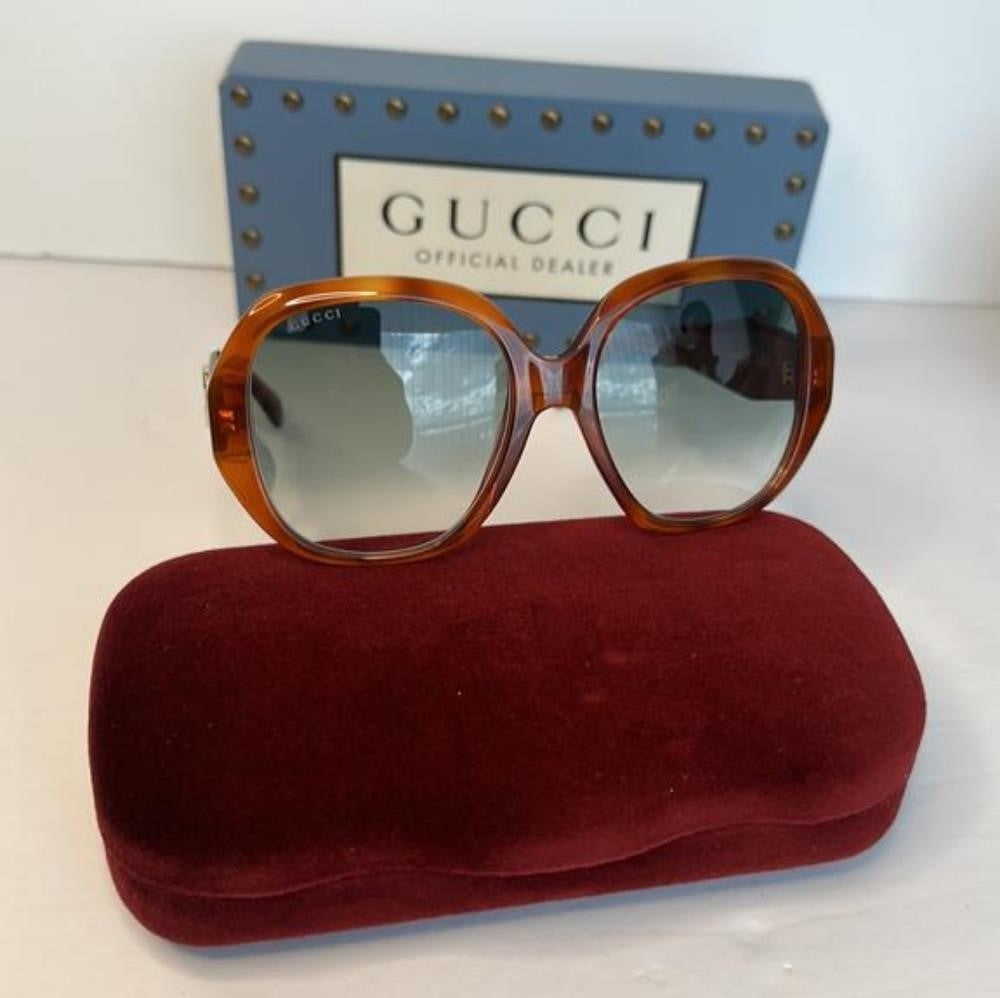 💯- Authentic New Gucci GG0796S-003 56 Ladies Sunglasses