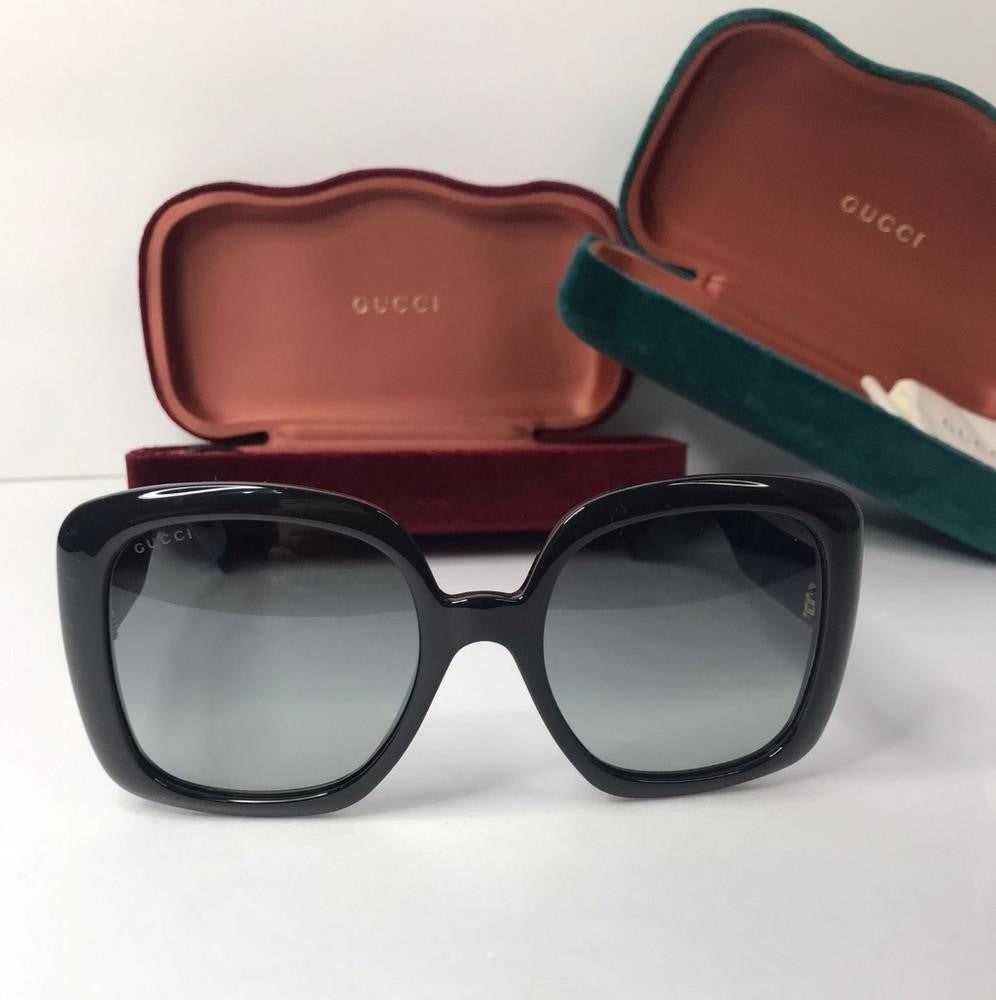 New  - 💯 Original  Gucci  GG0713S 001 INJECTION BLACK