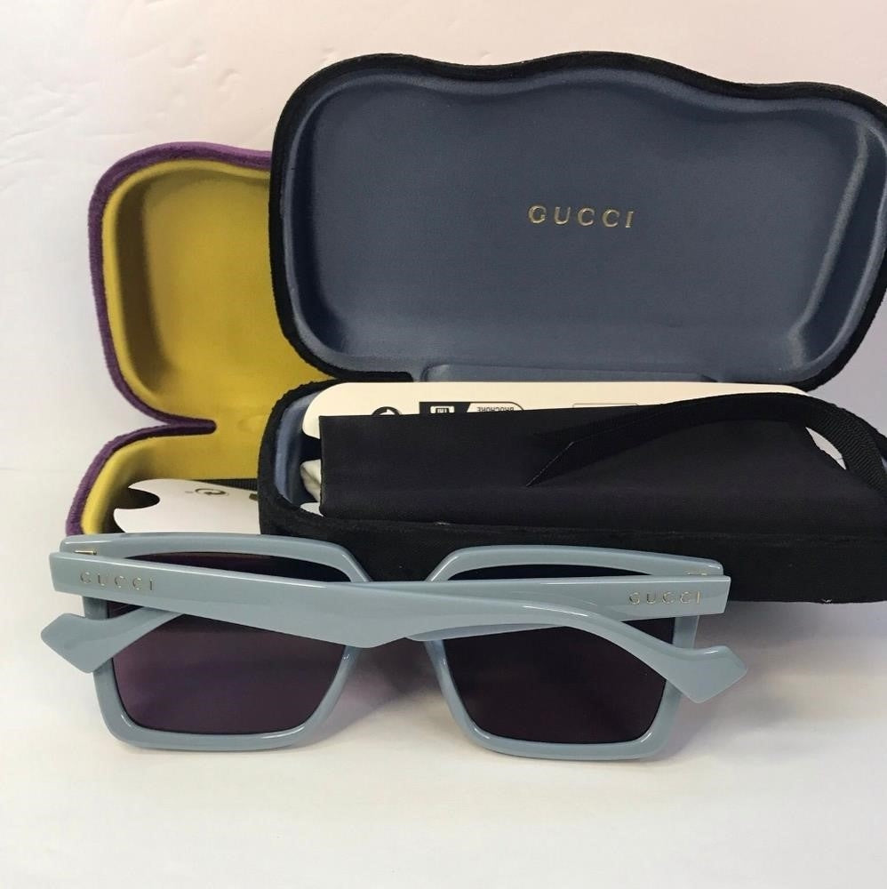 Ship sameday -  💯 Original NEW Gucci GG15405 003 Light Blue Violet Logo Mirrore