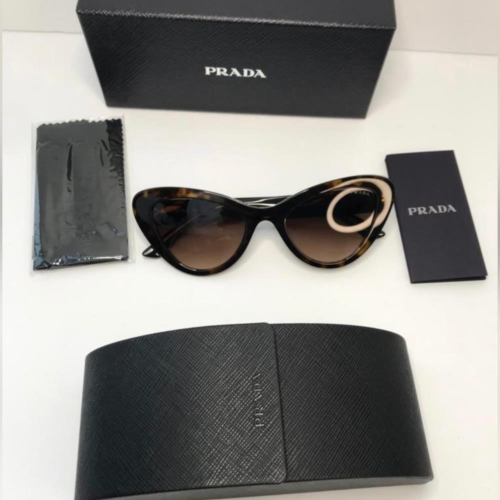 💯 Original PRADA 0PR 13YS SUNGLASSES HAVANA / BROWN GRADIENT WOMEN'S