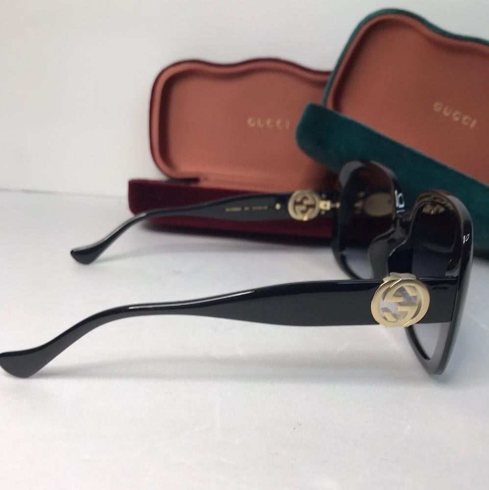 🔥- New - 💯Original Gucci Grey Square Ladies Sunglasses GG1029SA 007 57.