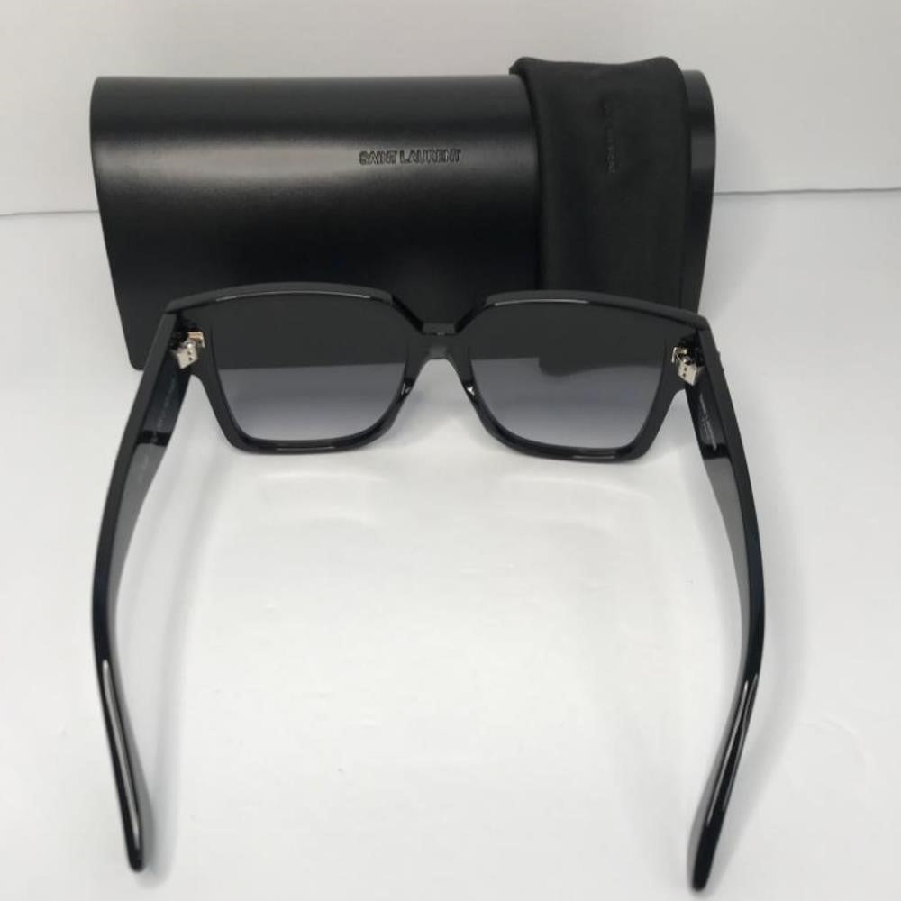 New Authentic SAINT LAURENTAcetate Flat Top Sunglasses SL M9 002 Black