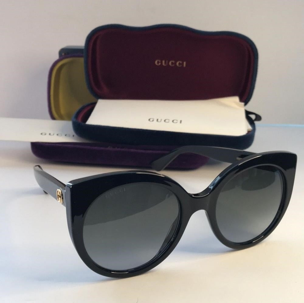 - New 💯 Original Gucci Ladies Black Cat-Eye Sunglasses GG0325S 001 55