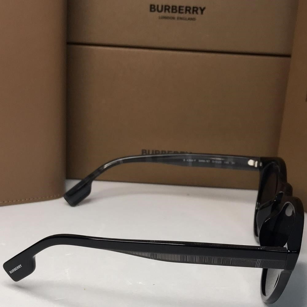 New - 💯 Original  BURBERRY BE4359 REID Black  Round  sunglasses