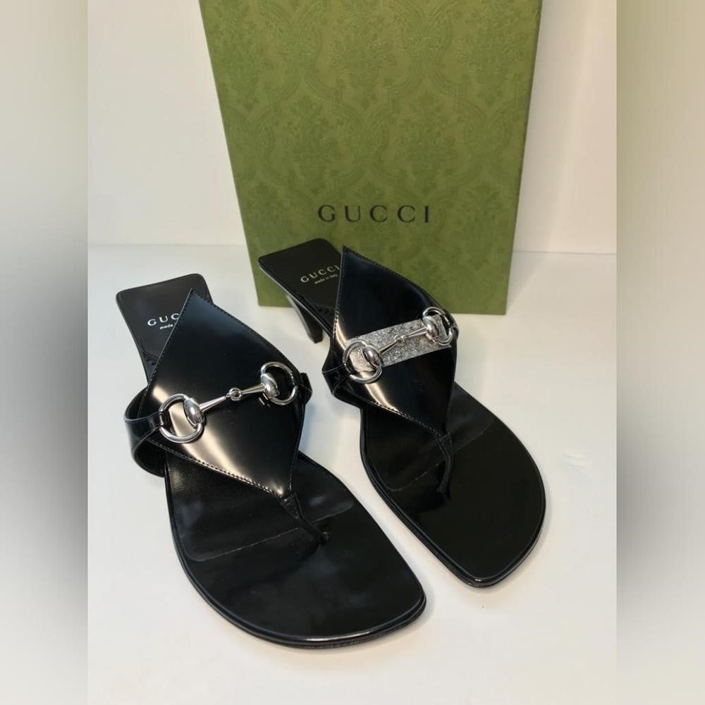 New 💯 Original GUCCI Women's Thong Sandal with Horsebit