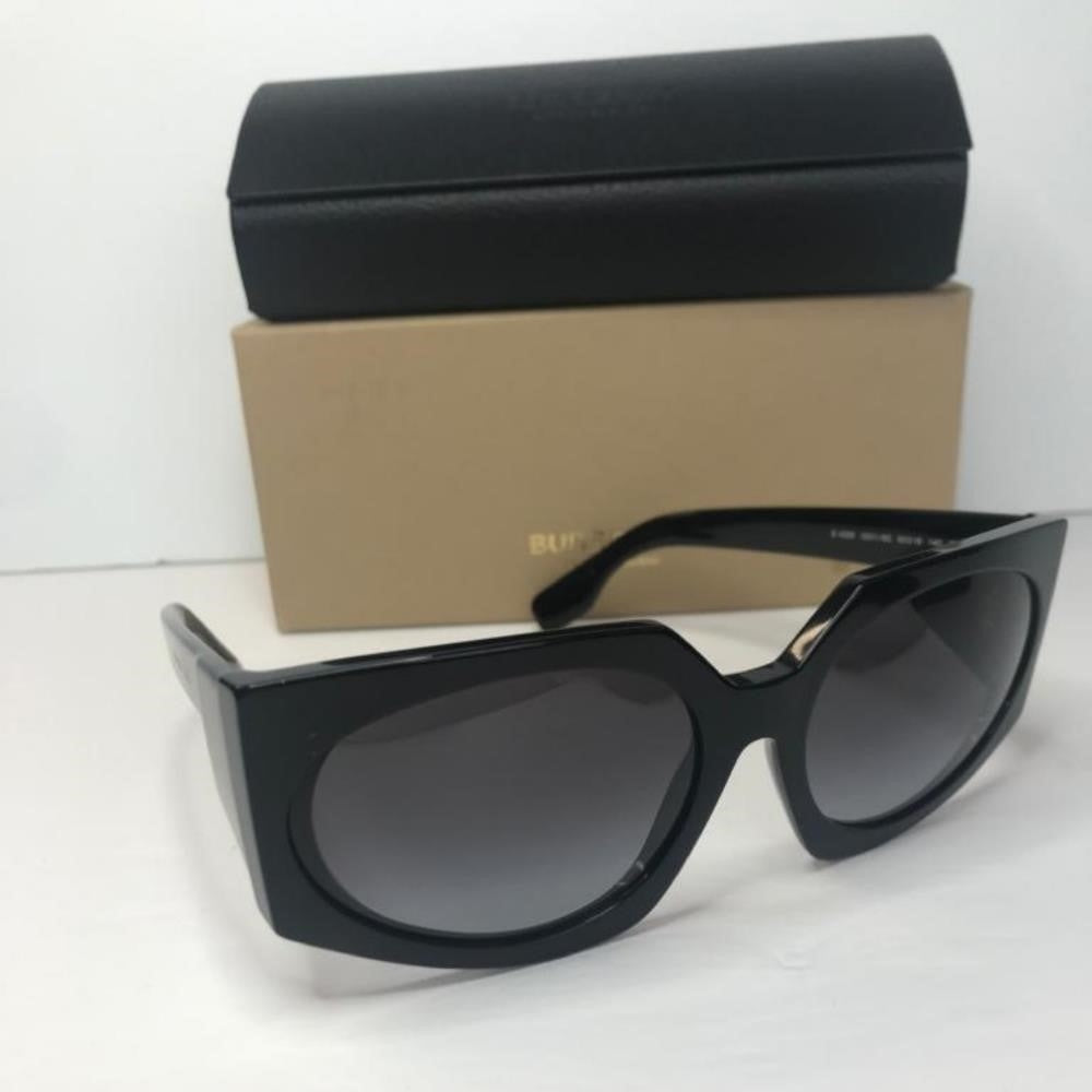 Authentic  New Burberry Women's BE4306 BE/4306 3001/8G Black Fashion Oval Sungla