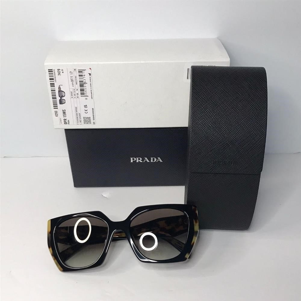 💯 - Authentic New PRADA PR 15WS3890A7 Black / Medium Tortoise Sunglasses