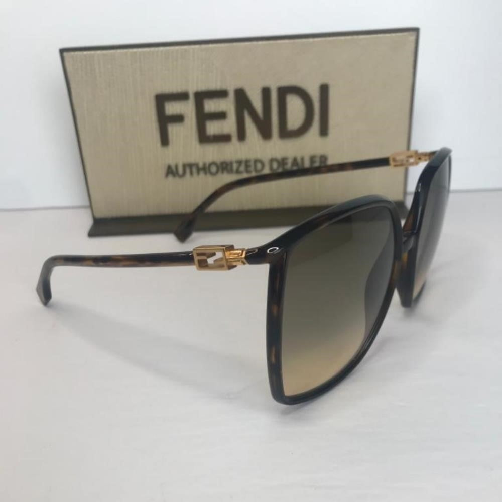 Original New FENDI FF0431 GS BROWN GLASS SUNGLASSES