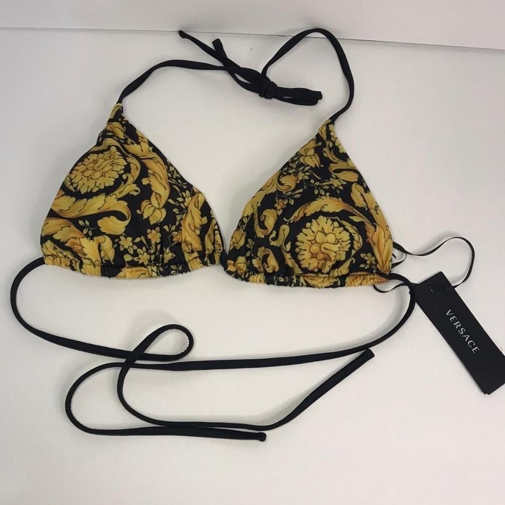 New 💯 Original Trendy Versace Baroque Pattern Bikini Bottoms 👙 and Top  SIZE 3