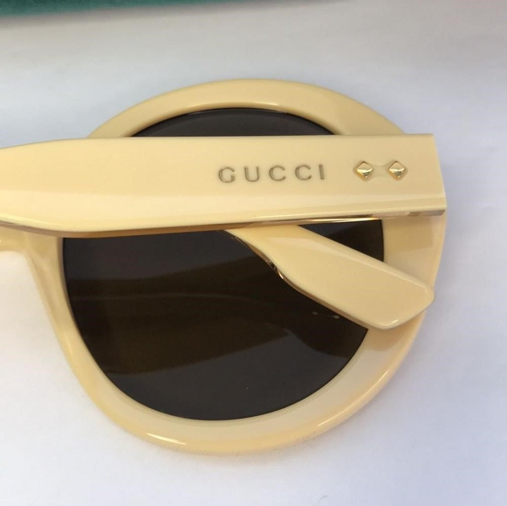 💯 Oginal New GUCCIGG1081S Round-Frame Acetate Sunglasses