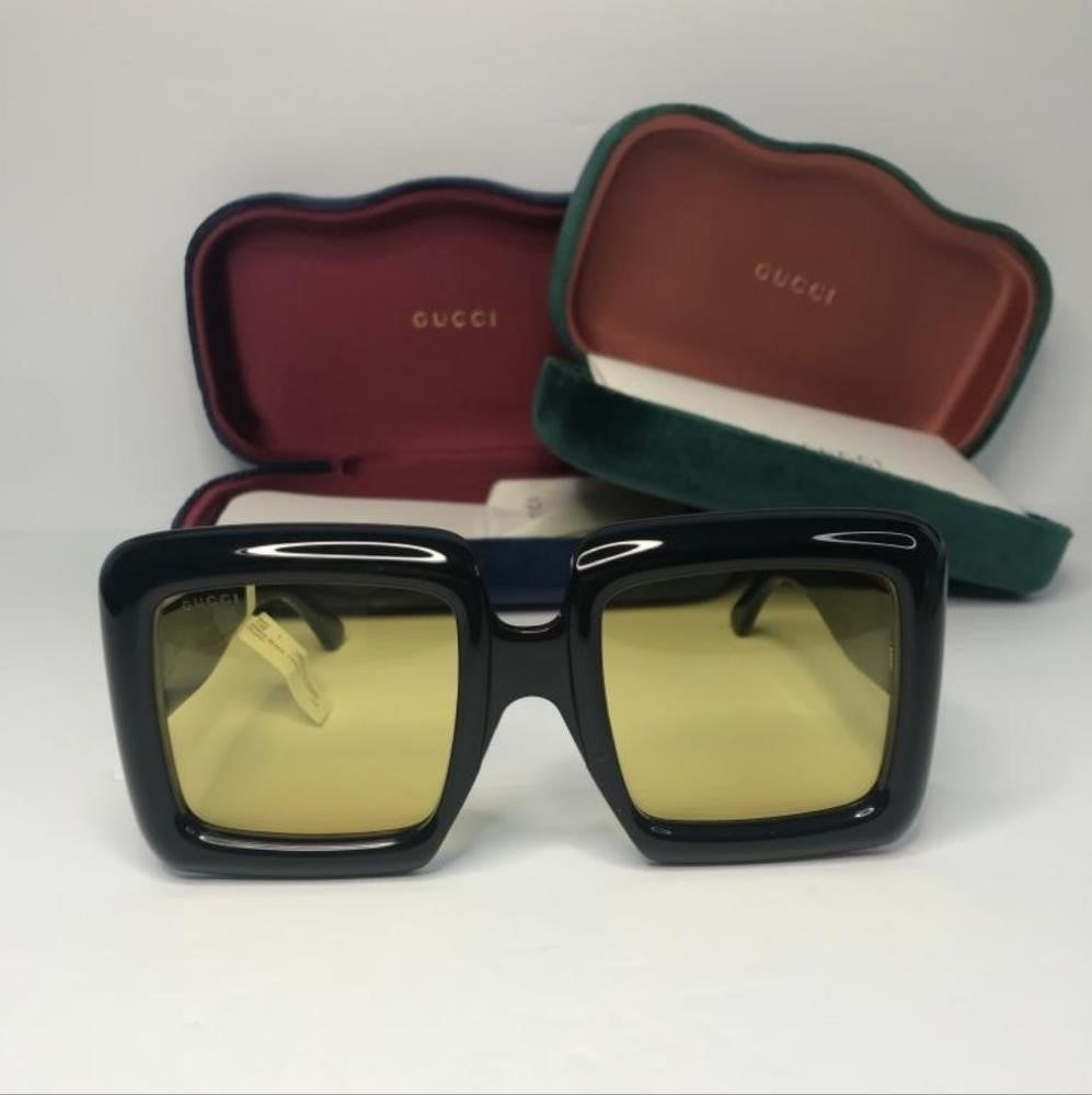 New 💯 Original Gucci of Black GG0783S Oversized Square Sunglasses