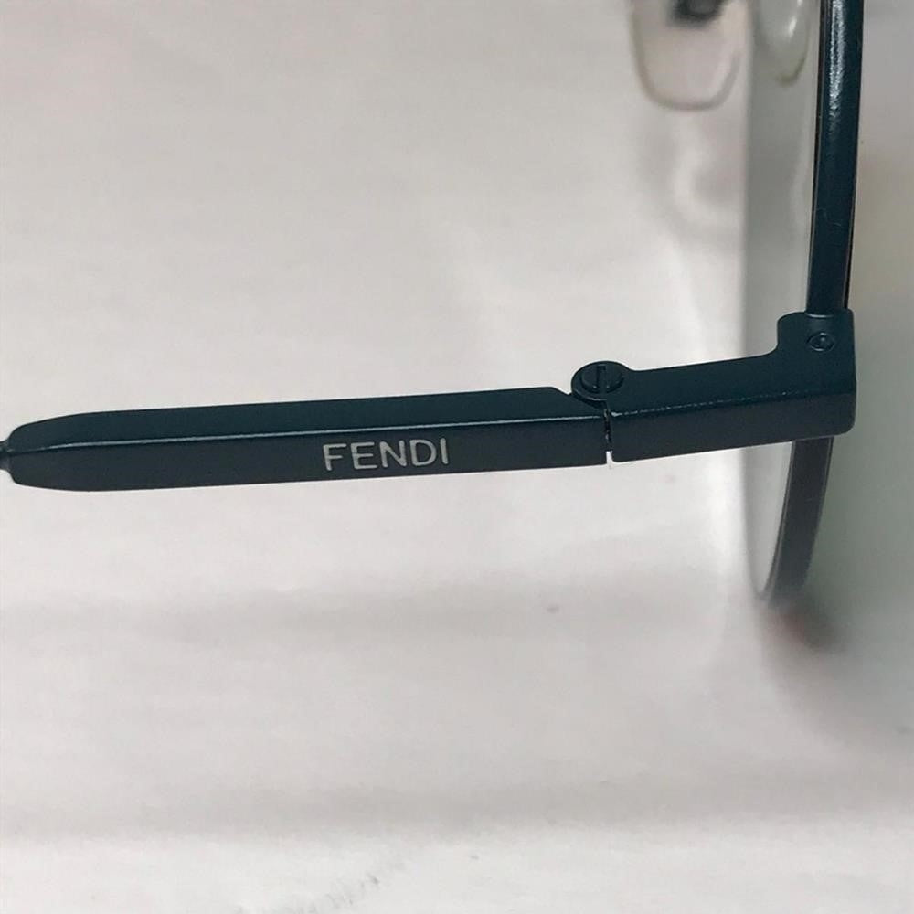 Original New Fendi Waves Green Round Ladies Sunglasses FF 0248/S 01ED/XR 53.