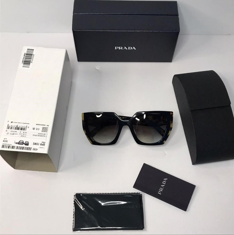 💯 - Authentic New PRADA PR 15WS3890A7 Black / Medium Tortoise Sunglasses