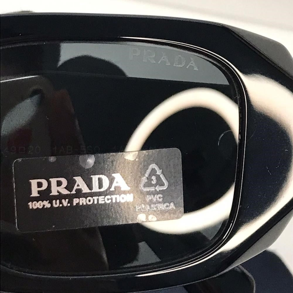 New - 💯 Original PRADA0PR 17WS  Season Runway  BLACK Sunglasses