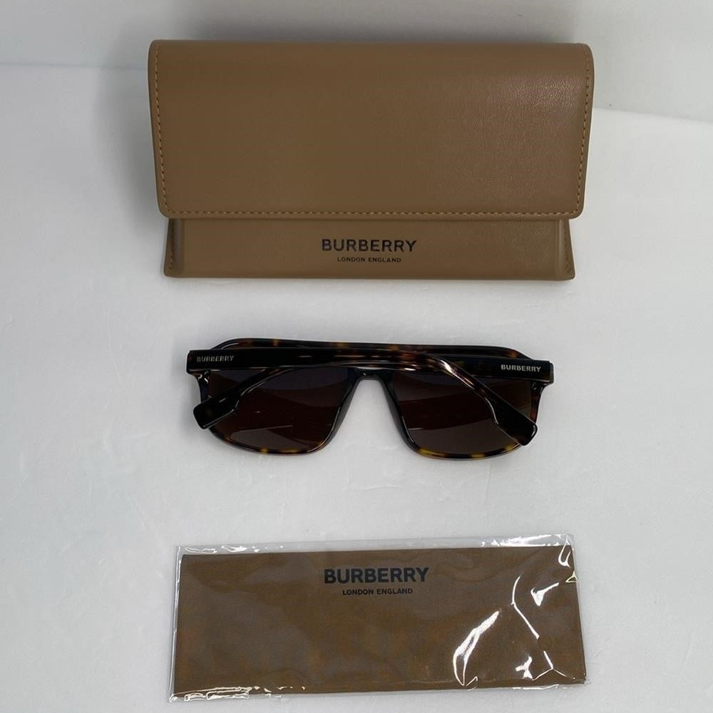 Burberry Men BE4302 Dark Havana Oversized Sunglasses