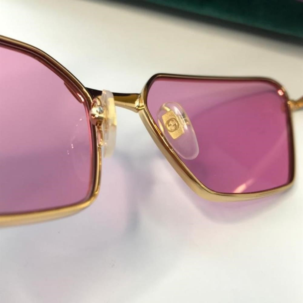 💯 Original Gucci Pink Geometric Ladies Sunglasses GG0538S 005