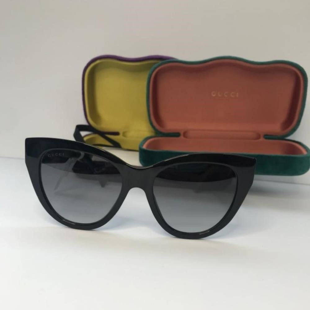 Ship sameday- New - 💯Authentic Gucci Sunglasses GG0460S 001 Black Gray Gradient