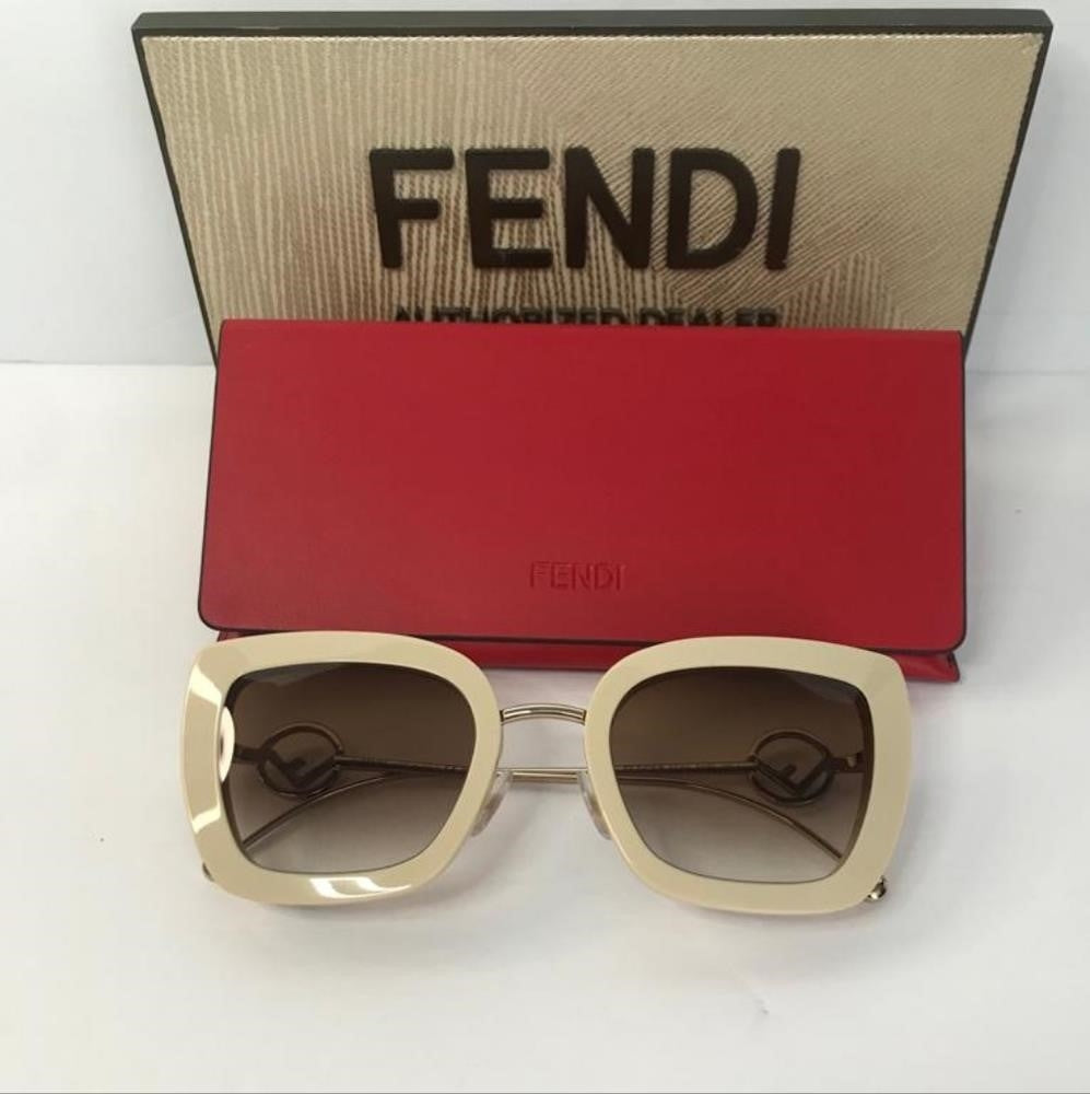 Original New Fendi Brown Gradient Oversized Ladies Sunglasses FF0408S 0SZJ 51