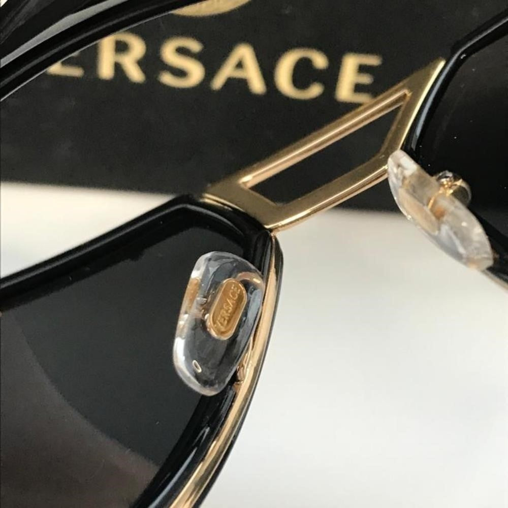 💯 Original VERSACE VE2228 100287 Dark Gray Irregular Men's Sunglasses