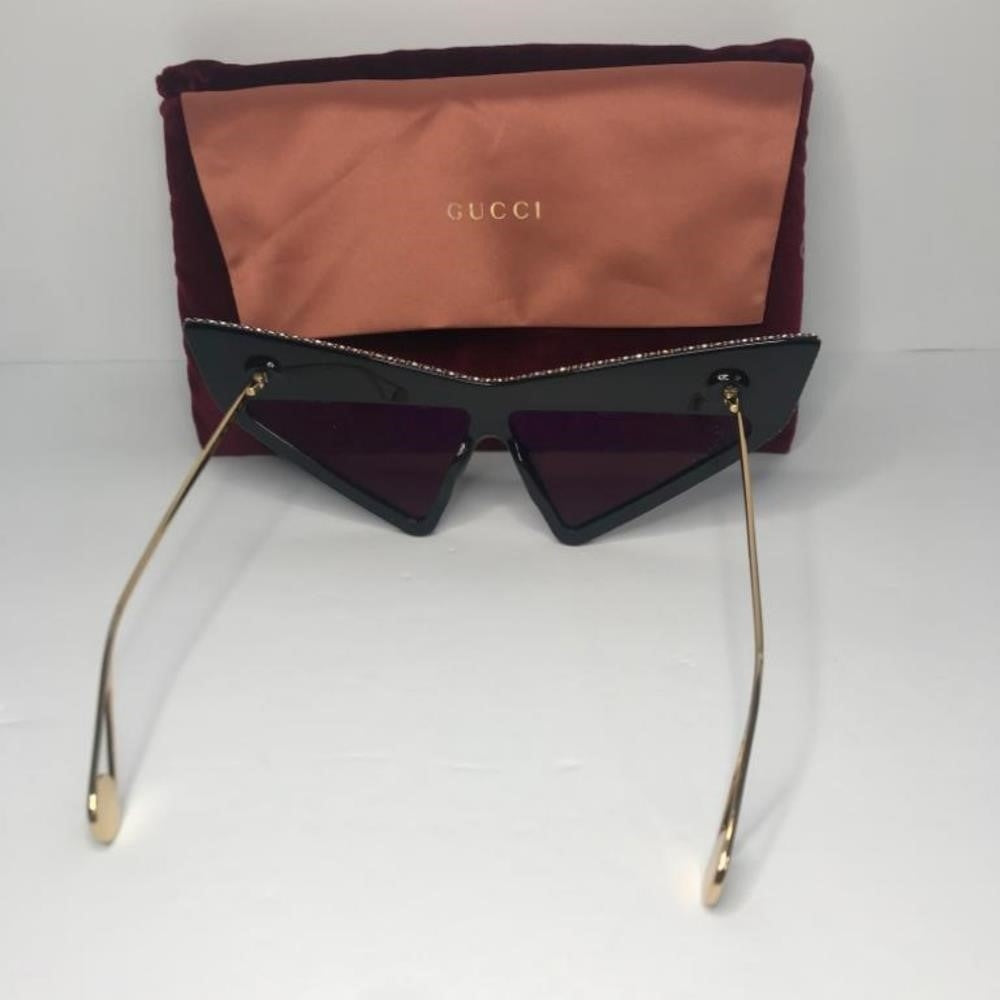 New 💯 Original Gucci Brown Geometric Ladies Sunglasses GG0430S 002 70.