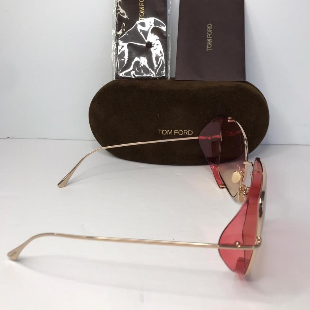 💯 Original Tom Ford Square Sunglasses TF901 Toby-02 28T Gold 60mm FT0901