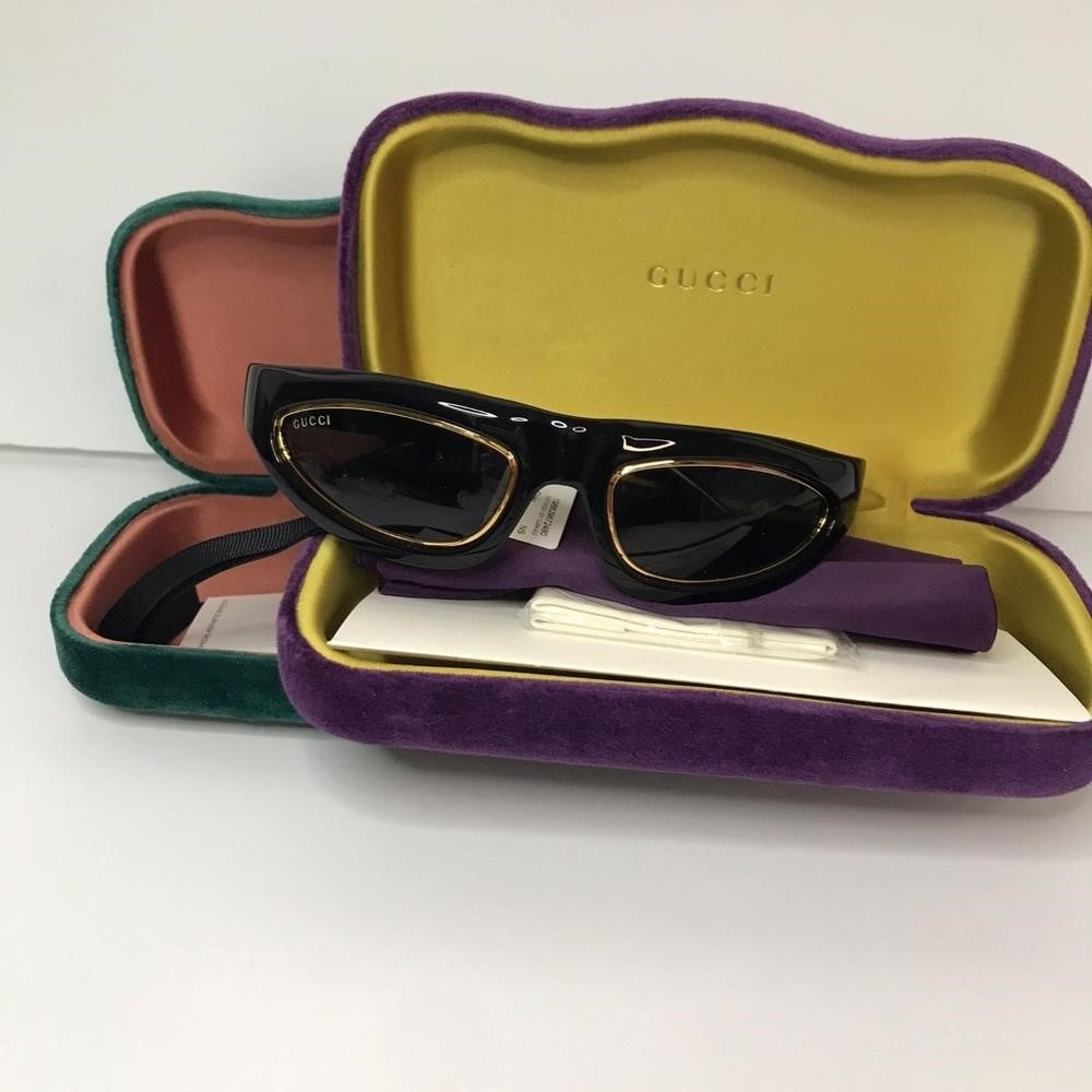 💯 Original  GUCCIGG1062S-003 54 Sunglasses Injection Black-Black-Grey