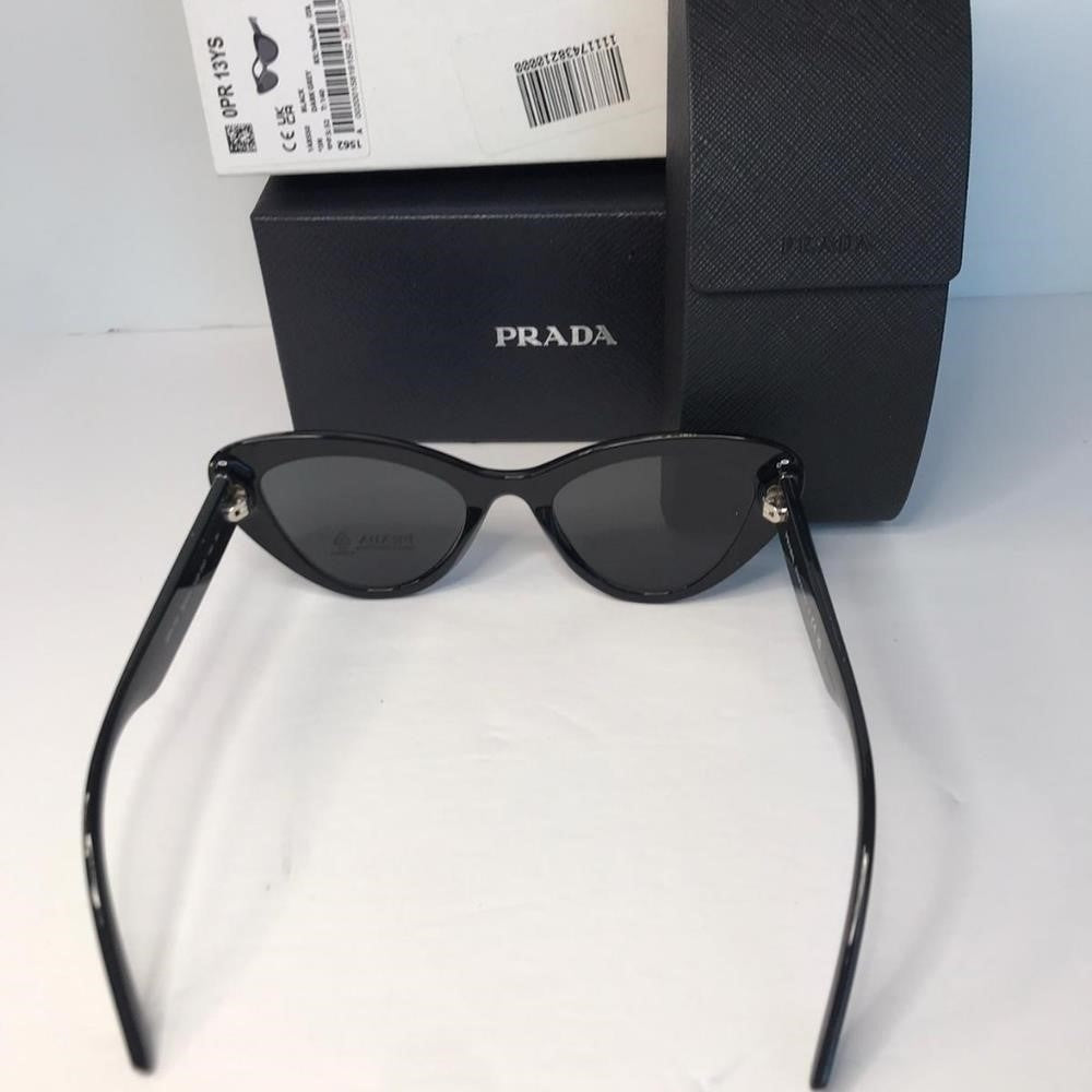 💯 - Authentic New PRADA 0PR 13YS SUNGLASSES BLACK / GREY