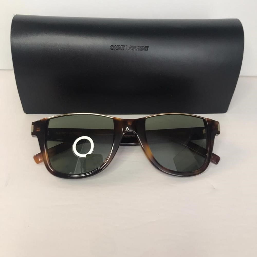 Authentic New Saint Laurent New Sl 51 Cut 002 Unisex Havana Sunglasses