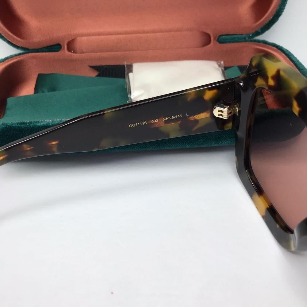 💯 Original GUCCISquare Sunglasses GG1111S Havana