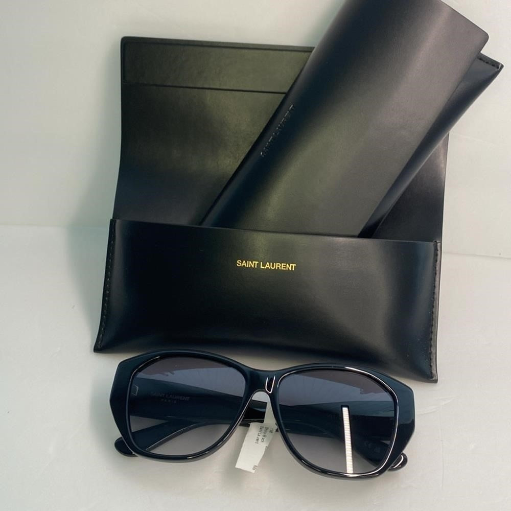 New 💯 Original  SAINT LAURENT  SLM8/F Sunglasses Black