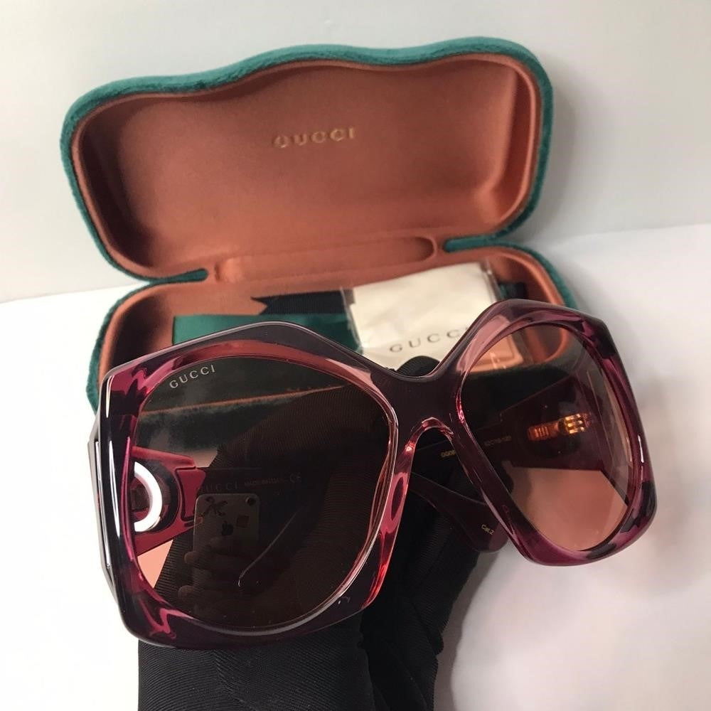 💯 Original GUCCI Oversized Sunglasses GG0875S 003