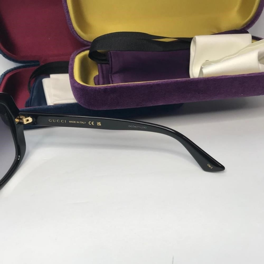 💯 Original Gucci Grey Gradient Square Ladies Sunglasses GG0762S 001 56.