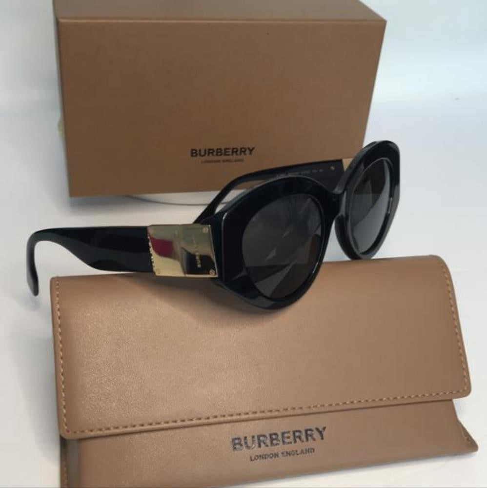 BURBERRY 0BE4361 30018751 SOPHIA FULL RIM BLACK OVAL SUNGLASSES