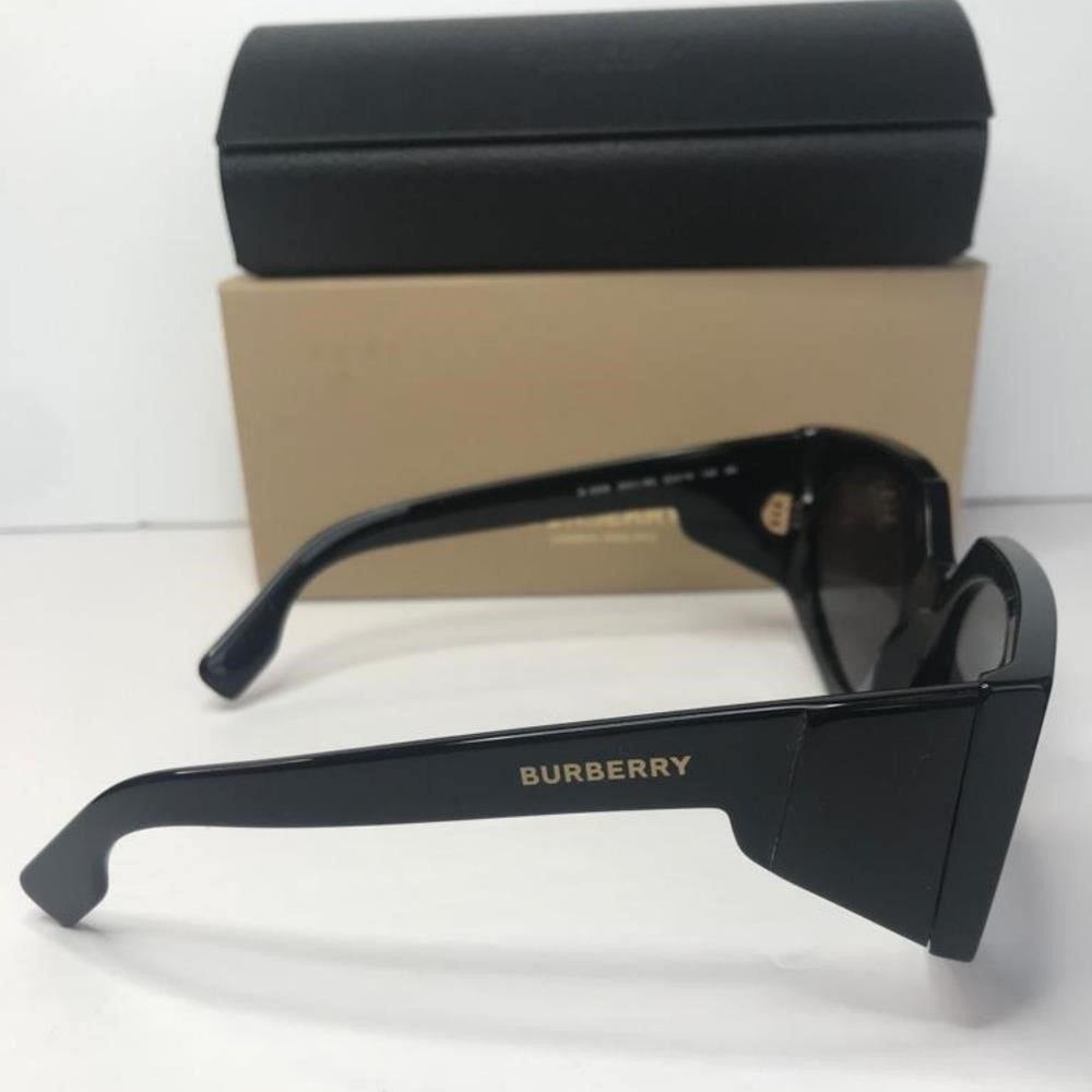 Authentic  New Burberry Women's BE4306 BE/4306 3001/8G Black Fashion Oval Sungla