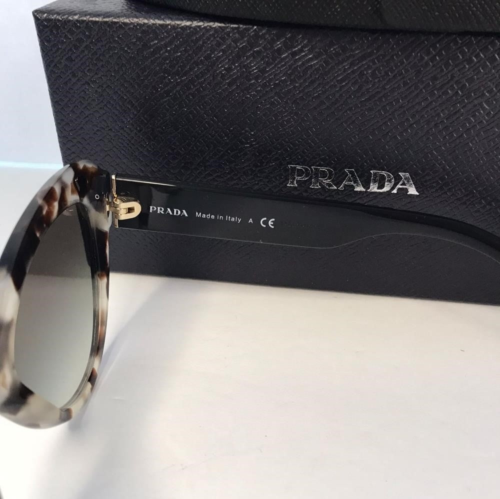 New Authentic Prada PR13YSTalc Havana/Grey Gradient Lenses