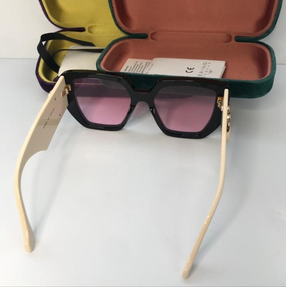 💯 New Gucci Pink Geometric Ladies Sunglasses GG0956S 002 54.