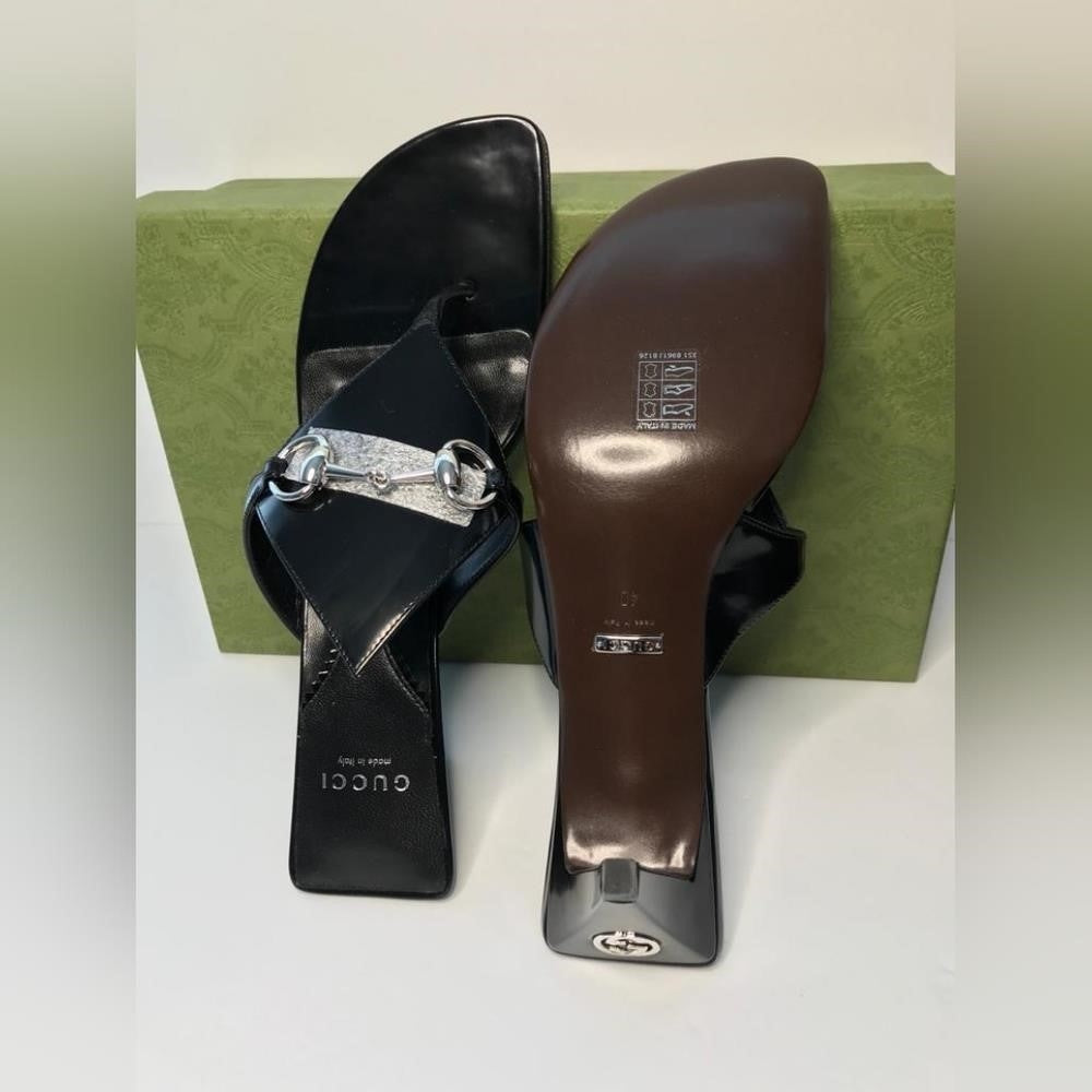 New 💯 Original GUCCI Women's Thong Sandal with Horsebit